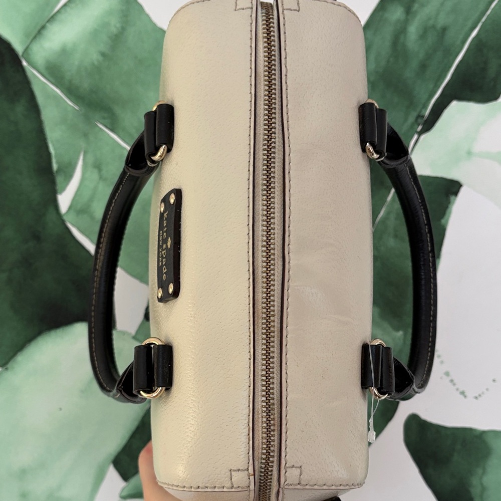 Kate Spade New York Two-Tone Satchel Bag – Black & Cream - Picture 11 of 15